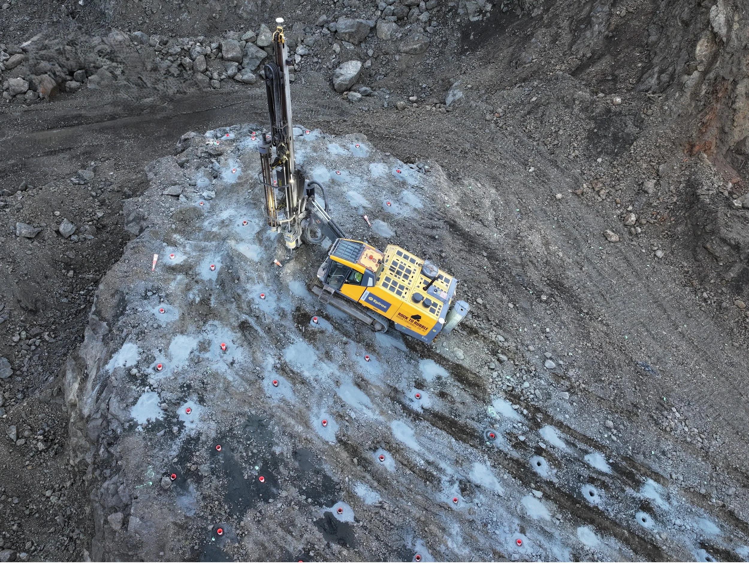 Rock blasting for mines, quarries & civil works